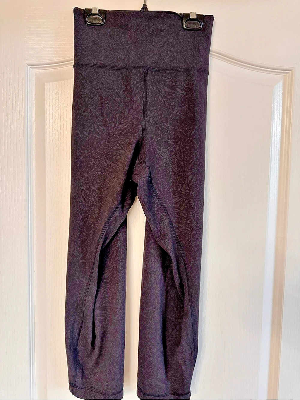 lululemon Align Pant II 25" Abstract Leggings Black Size 20